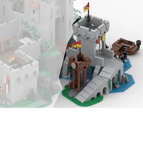 MOC-139136 Medieval Bridge Expansion for Castle (10305) Building Set 604 Parts