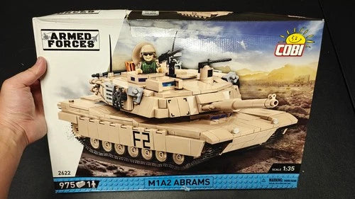 COBI Armed Forces M1A2 Abrams Tank Building Set Model #2622 1:35 Ugly Box