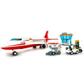 White & Red Passenger Jet with Airport Accessories \| General Jim’s Toys & Bricks
