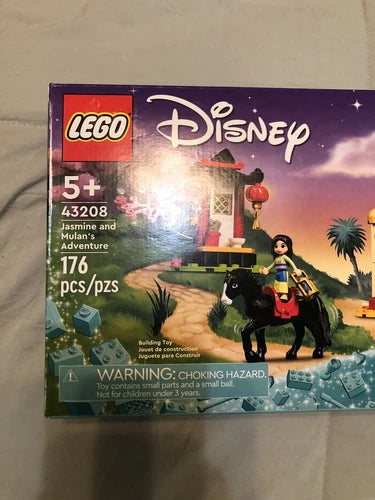 LEGO Disney Princess Jasmine and Mulan’s Adventure 176 Piece Building Set (43208