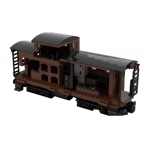YOUFOY MOC-81647 Railroad Car C-40-3 Caboose Train 594 Pieces Building Set