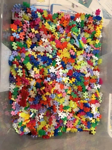 HUGE Lot of PLUS PLUS Building Blocks Over 1.Mixed Color STEM Toy Used