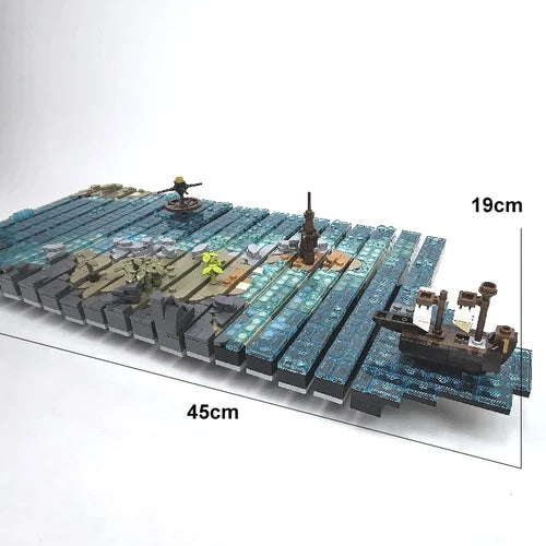 MOC-85663 Land Ahoy Building blocks Set Model Gift Set 1234 pcs Model gift