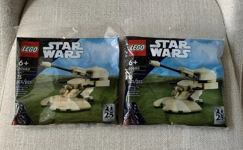 LEGO Star Wars Trade Federation Troop Carrier 40686 & AAT 30680 25 Years Sets