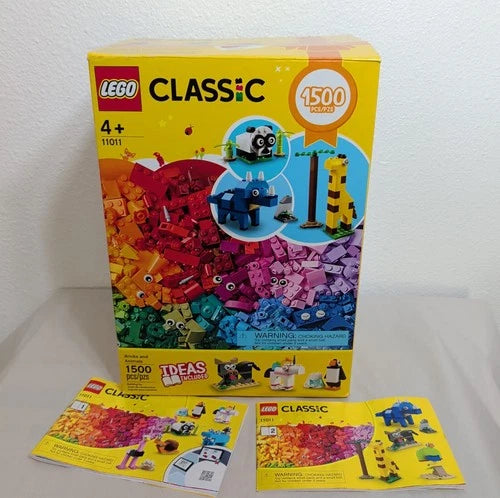 LEGO Classic Bricks and Animals 11011 Creative Building Set Incomplete #CY