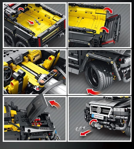 Reobrix City Technical RC Control G-700 Truck DIY Model kit Building Blocks Toys