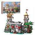 2568PCS Medieval Knight'S Fortress Building Blocks Street View MOC Bricks Model