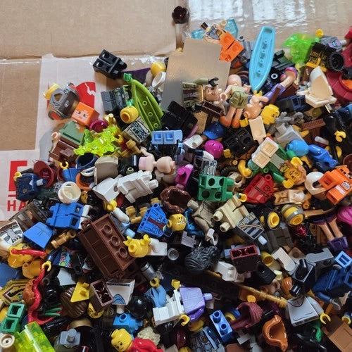 Lego Miscellaneous Minifigure Lot - 2 Pounds - Torsos Legs Heads Etc Lot #6