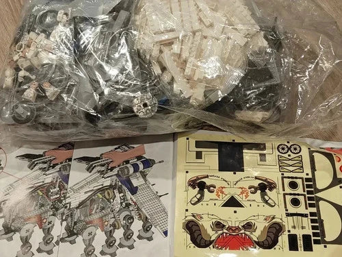 Star Wars Republic Dropship with AT-OT Walker Custom Alt Brick Set 10195