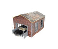 Auto Garage Miniature Diorama Kit – 1:24 Scale Model Car Display Building