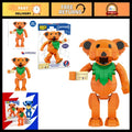 Dancing Bear Building Brick Kit - 387 Pieces, Fully Posable Figure & Concert Tic