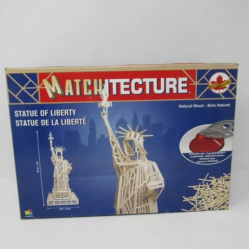 Matchitecture Bojeux Statue of Liberty Natural Wood Model Building Kit NEW