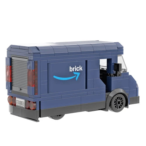 Amazing Delivery Van - Custom Printed Building Set - Mail Package Brick City
