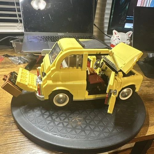LEGO 10271 Creator Expert Fiat 500 Yellow Vintage Car Set 960pcs Retired