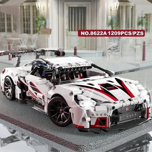 1209PCS Nissan GT-R R35 Nismo Sports Car Building Blocks Racing Model Brick Set