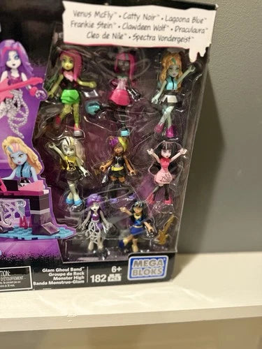 Mega Bloks Monster High Glam Ghoul Band Building Kit Brand New In Box