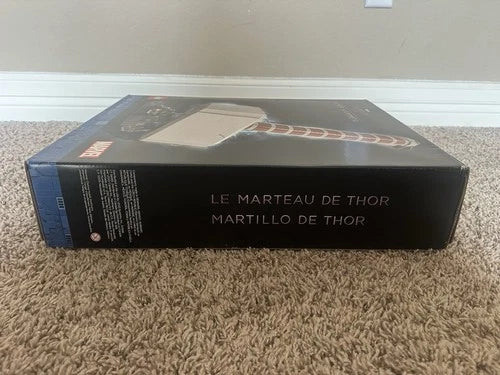 LEGO Marvel Infinity Saga Thor's Hammer 76209 979pc Display Stand Box