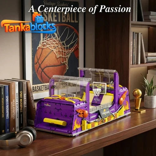 Tabletop Basketball Arcade Machine Motorized Blocks Set Gift Toy 2036 Pcs