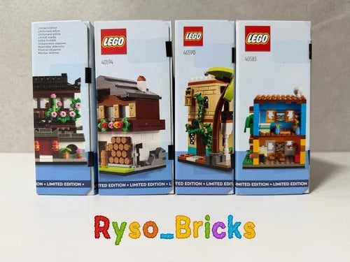LEGO Houses of the World Complete Collection 40583, 40590, 40594, 40599 NEW &