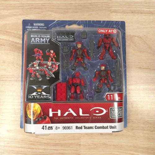 Mega Bloks Halo UNSC Red Team Combat Unit 96961 Target Exclusive NIB w/ Sticker