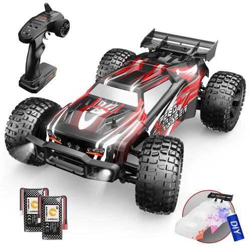 DEERC 1:10 48+KM/H RC Truck Fast Off Road Monster Remote Control Car 2 batteries
