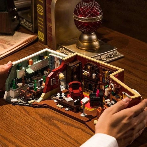 MOC Sherlock Holmes Apartment 221B Baker Street Model Building Blocks