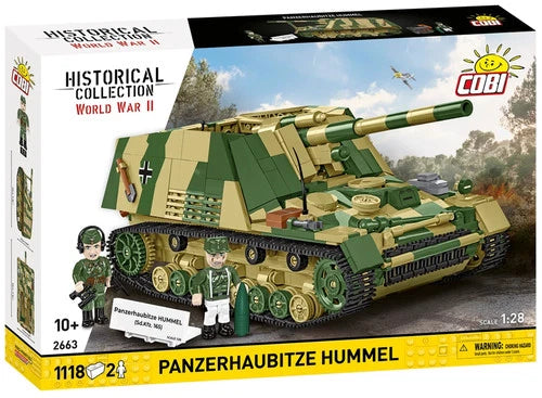 COBI 2663 1:28 PANZERHAUBITZE HUMMEL - 1118 PCS - 2 SOLDIERS - US SELLER - MIB