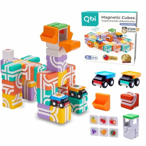 Magnetic Blocks for Toddlers Ages 2-4｜STEM Magnetic Building Blocks with Truc...