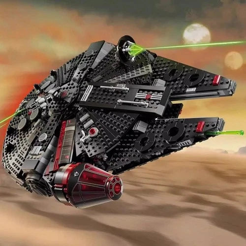 Legolcks New 1579pcs Falcon Millennium Dark Spaceship Model Building Blocks Batt
