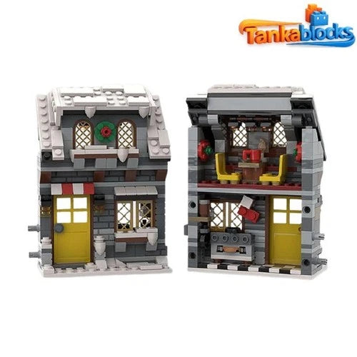 MOC 58700Christmas Winter House Set building blocks Toys Christmas gift