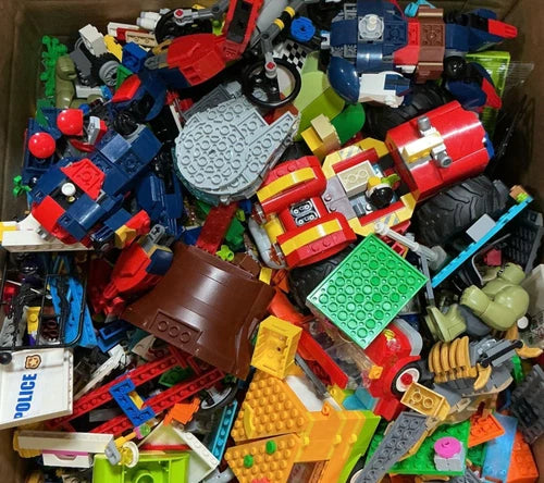 MEOW 20 lbs Pounds BULK Random Parts Pieces Building Plates Blocks Free Shipping