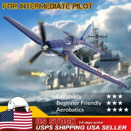 Volantex F4U Fighter 2.4G RC Airplane 4-CH Fixed Wing 6-Axis Gyro Aerobatic RTF