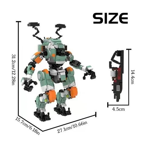 BT-7274 Vanguard-class Titan MOC Building Blocks Titanfall 2 Bricks Toy Decor