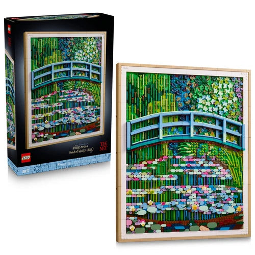 MEOW Art Claude Monet – Bridge Over a Pond of Water Lilies - Building Sets for A
