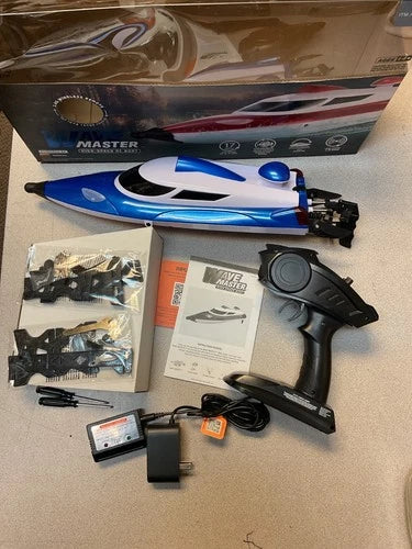 New Wave Master High-Speed RC Speed/Racing Boat 2.4G Electric RTR Blue