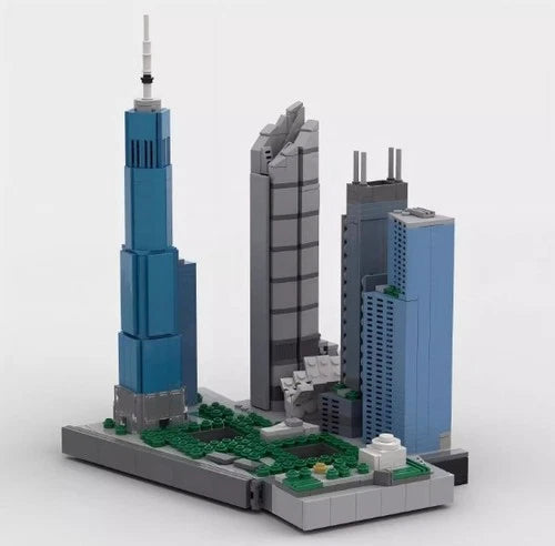 New World Trade Center Building Street View Block Set