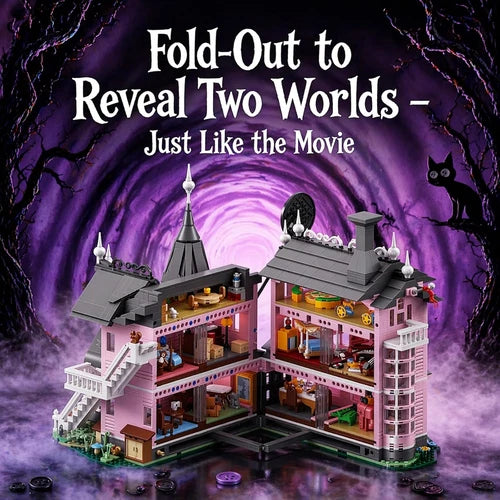 Pink Castle Haunted House Modular Building Set for Adults-2826Pcs
