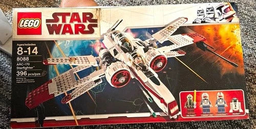 MEOW Star Wars ARC-170 Starfighter 8088 396pc Complete Set Box Brick Sep RETIRED