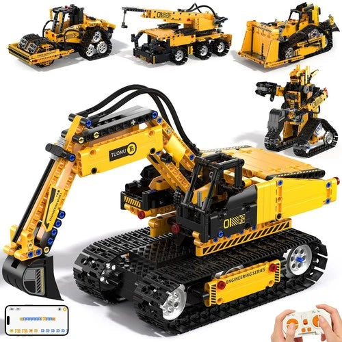 5 in 1 Building Toys STEM Robotics Kit for Kids 6-14, Remote & APP Controlled...