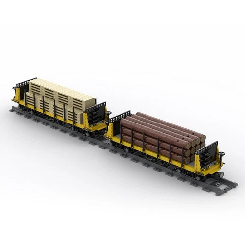 ZITIANYOUBUILD Lumber Car Carriage 1287 Pieces Model Building Toys Set MOC Build