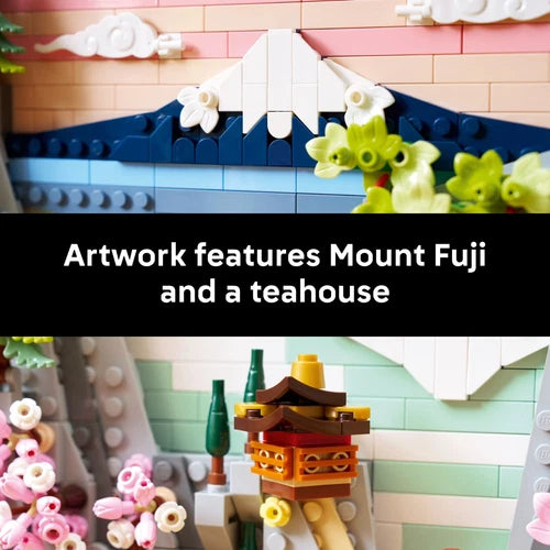 MEOW Art Japanese Cherry Blossom Landscape Building Set for Adults - Room Decora