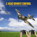 USA Volantex Spitfire RC Plane 2.4G 3CH Gyro Stabilizer Fixed Wing RTF Airplane