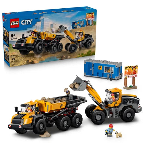 MEOW City Dump Truck & Front End Loader - Building Toy for Boys & Girls, Ages 8+