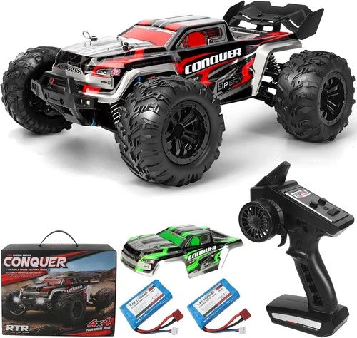 1/14 Brushless RC Cars for Adults Fast 60+ mph, RC Trucks 4x4 Offroad