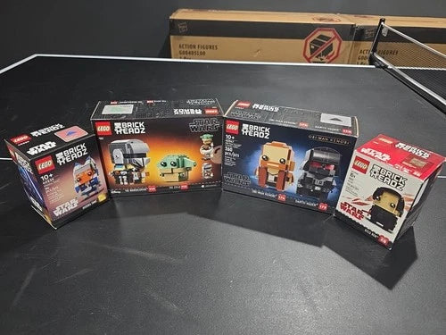 LEGO STAR WARS Brickheadz 75317, 40547, 40539 & 41603 (All Brand New).