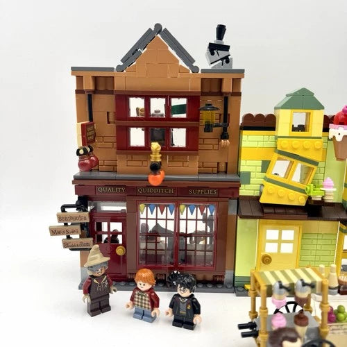 LEGO Harry Potter 76452 + 76471 Quidditch, Wizarding, Ice Cream, Knockturn Alley