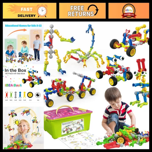 STEM Building Toys for Kids 3-8 Years - Educational Construction Set, Gift Idea