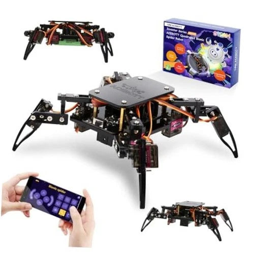 STEM Robotics Science Kits for Adults, ESP8266 Spider Robot Building Kit, App
