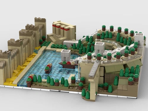 MOC-75054 Hanging Gardens of Nineveh building blocks Toys Christmas gift