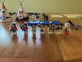 MEOW Western 6763 Rapid River Village – 7 Minifigures, Near Complete
